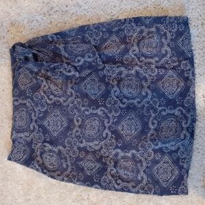 𝅺NO 4 EXP Jeans 100% Silk Wrap Skirt